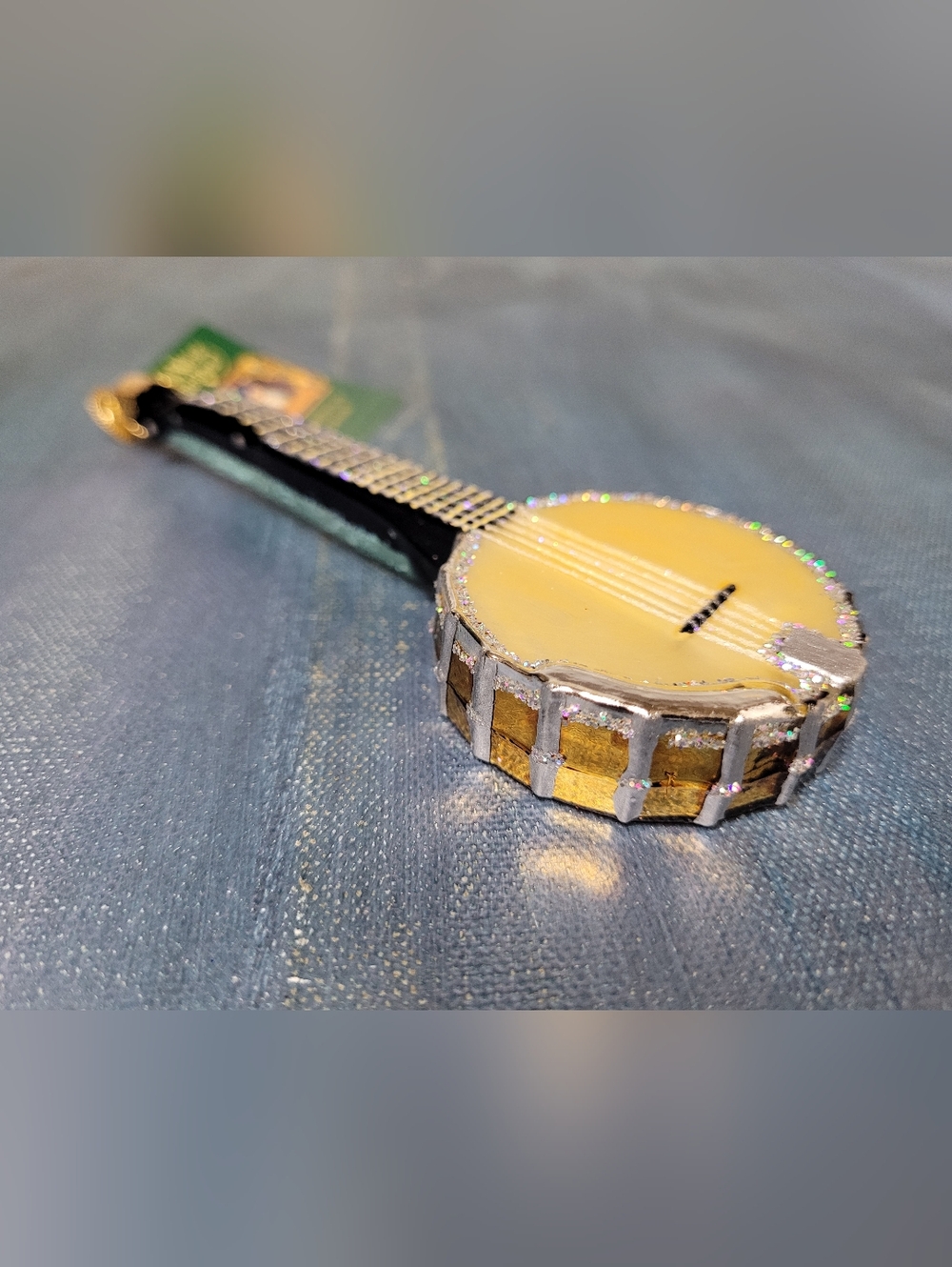 Old World Christmas Banjo Glass Ornament